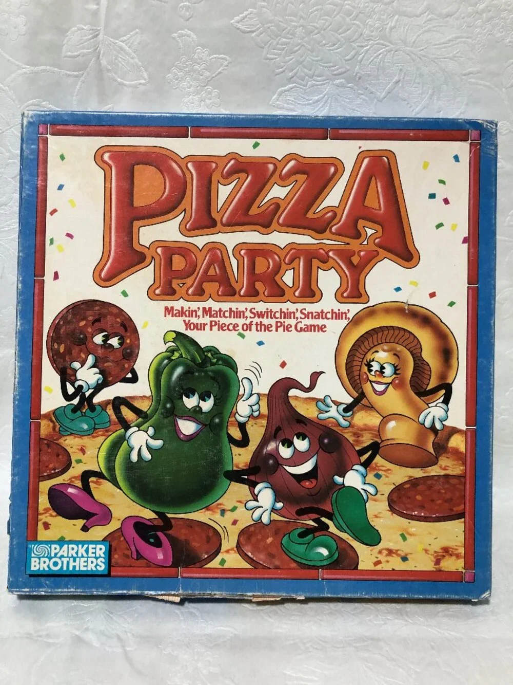 Vtg Pizza Party Board Game Parker Bros 1987 Near Complete Missing 2 pcs